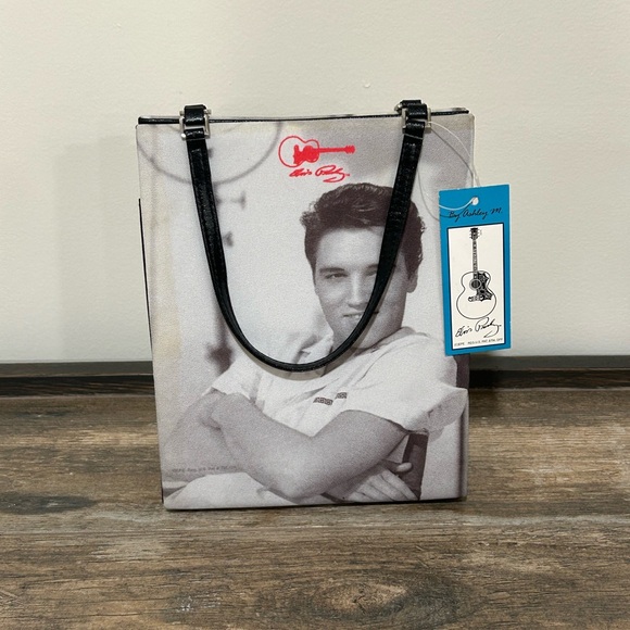 NWT Elvis Presley Crossbody /Hand /Tote Bag by Ashley M Magnetic Snap Closure - Picture 2 of 11